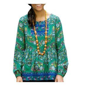 Matilda Jane Evergreen Floral Babydoll Top